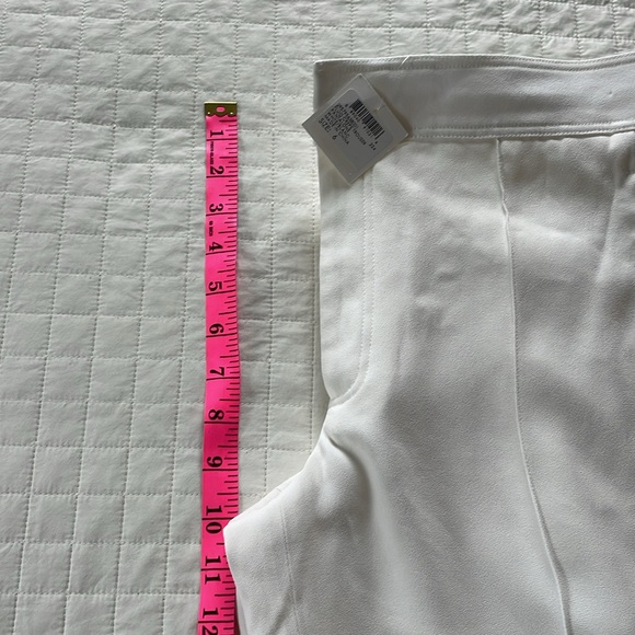 NWT CLUB MONACO Cream Tuxedo Pants Pintuck Pleat Lined size 6 - Picture 6 of 8